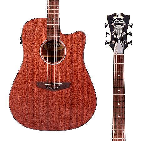 Violão D'Angelico Premier Bowery LS - Mahogany, Eletroacústico, Acetinado