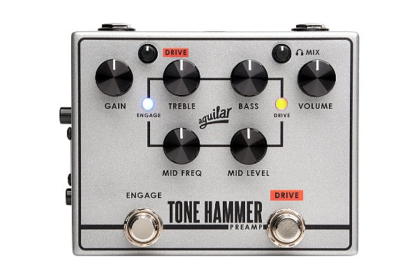 Em breve: Pedal Aguilar Tone Hammer V2 Preamp/Direct Box Para Contrabaixo