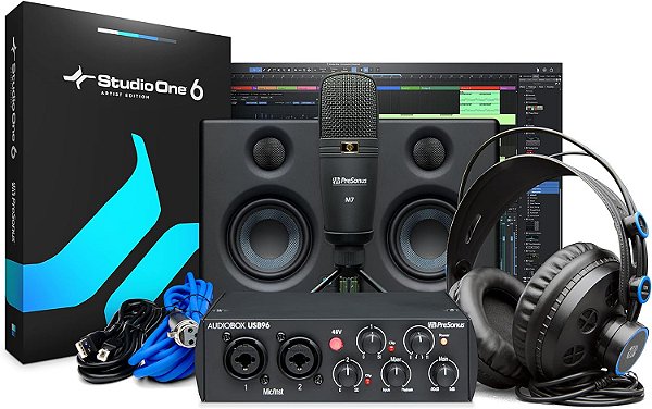 Kit De Gravação Presonus Audiobox 96 25th Anniversary Studio