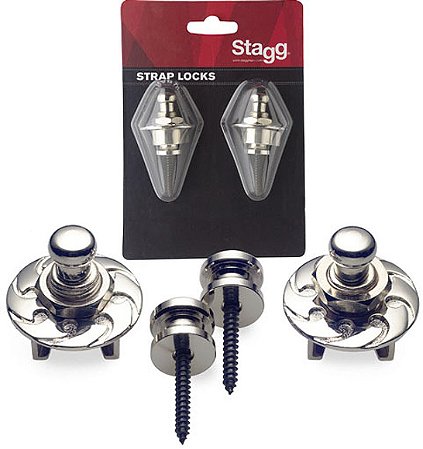 Straplock Stagg - SSL1 BK (Cromado)