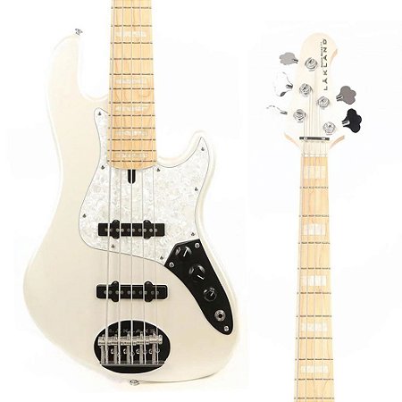 Baixo Lakland Skyline Darryl Jones DJ-5 5 Cordas - White Pearl, Escala Maple