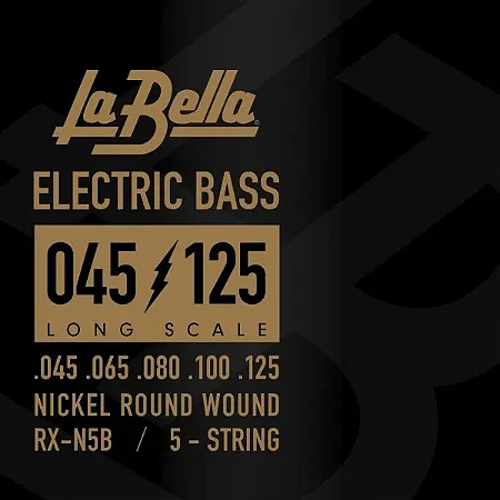 Encordoamento La Bella Baixo 5 Cordas RX Nickel 45-125