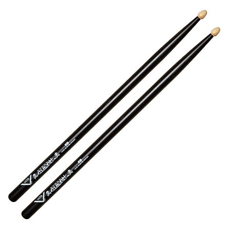 Baqueta Vater Eternal Black 5B Wood Tip - Hickory