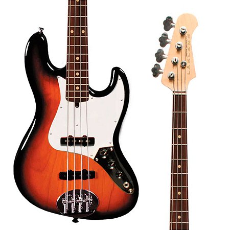 Baixo Lakland Skyline 44-60 PMX Custom – Sunburst com Preamp Trickfish J-Core