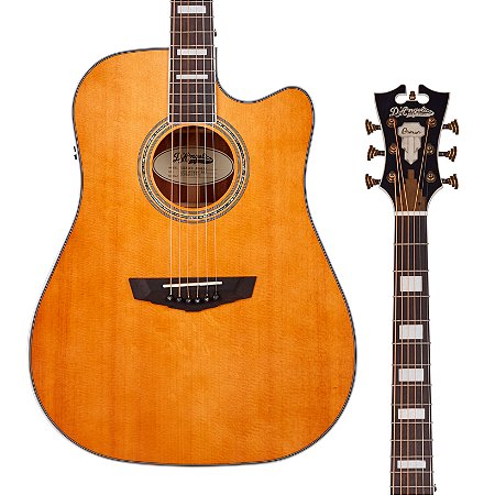 EM BREVE: Violão D'Angelico Premier Bowery - Vintage Natural, Eletroacústico
