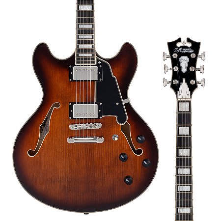 EM BREVE: Guitarra D’Angelico Premier DC - Brown Burst - Gig Bag
