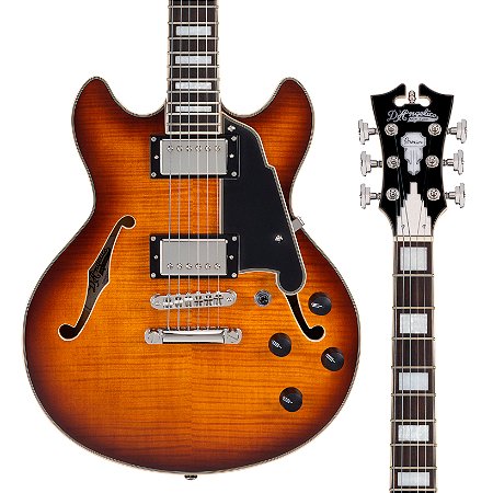 EM BREVE: Guitarra D’Angelico Premier Mini DC - Dark Iced Tea Burst - Gig Bag