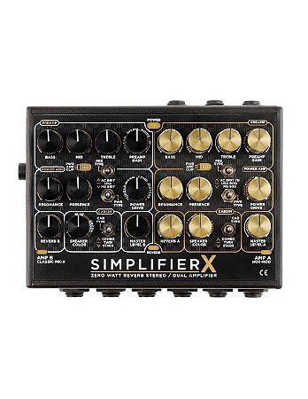 DSM Humboldt Electronics Simplifier X Zero Watt Reverb - Pedal de Amplificador Estéreo/Dual com Reverb