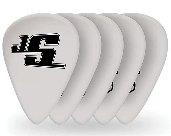 Palheta Para Instrumentos 1.0mm Pesada Branca (10 Unidades) D'Addario Joe Satriani Signature