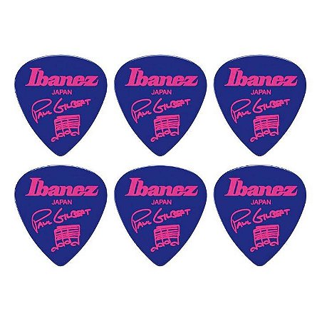 Palheta Ibanez Paul Gilbert Signature – 1.0 mm Pesada (6 Un)
