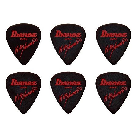 Palheta Ibanez Kiko Loureiro Signature B1000KL-BK – 1.2 mm Extra-Pesada (Kit com 6 unidades)