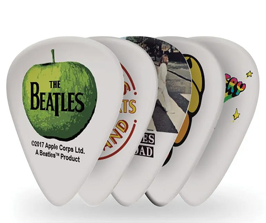 Palheta 1.0mm Pesada Albums (10 Unidades) D'Addario The Beatles Collection 1CWH6-10B3