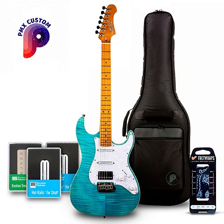 Guitarra Jet JS-450 OBL PMX CUSTOM – C/ Seymour Duncan Exciter TB + JB Jr. Set + Bag + Fretwrap Gruvgear