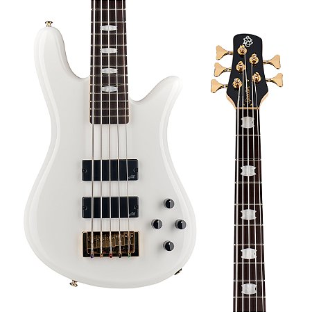Contrabaixo Spector Icon NS-5 Bolt-On White Gloss