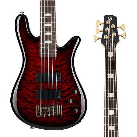 Contrabaixo Spector Icon NS-5 Bolt-On Black Cherry Gloss