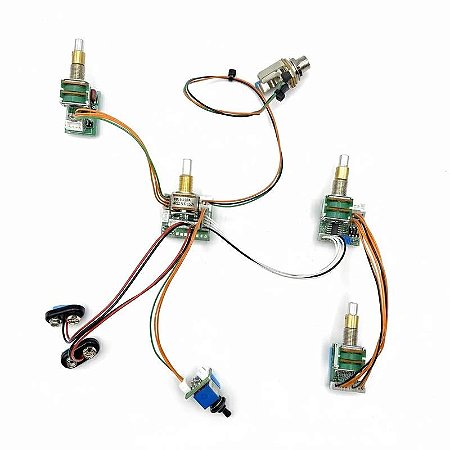 Preamp Trickfish FlexCore #79 c/ EQ 4 Bandas - 4 Knobs + Chave