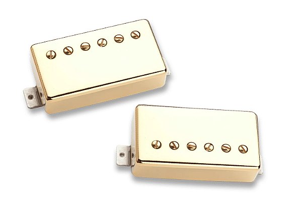 Captador (Set) Seymour Duncan Hot Rodded SH-4 JB / SH-2n Jazz – Gold Cover