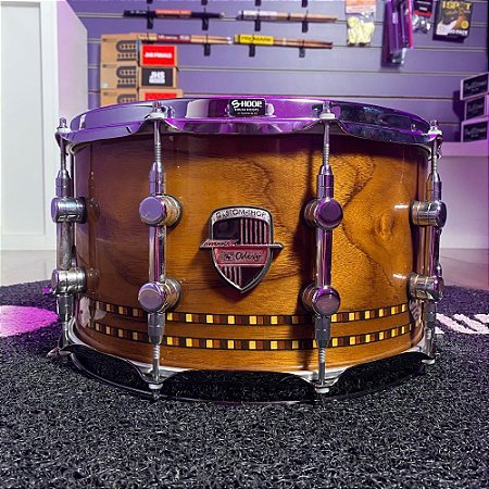 Caixa Odery Custom Shop 14"x7,5" – Teca & Araucária
