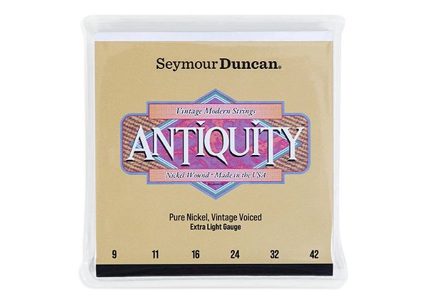 Encordoamento Seymour Duncan Strings Antiquity Vintage Modern Extra Light 9s