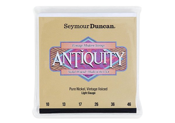 Encordoamento Seymour Duncan Strings Antiquity Vintage Modern Light 10s