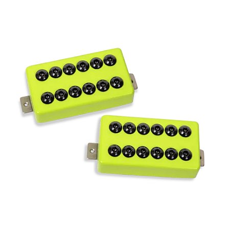Captador (Set) Seymour Duncan SH-8 Invader, Braço e Ponte, Toxic Yellow