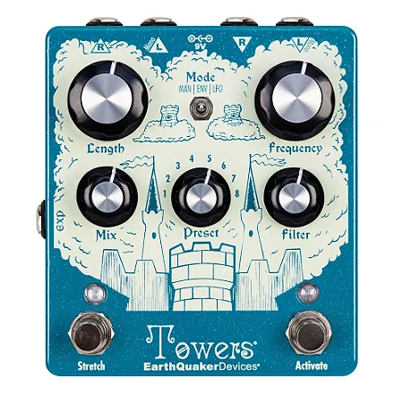 Pedal Gerador de Paisagens Sonoras EarthQuaker Devices Towers