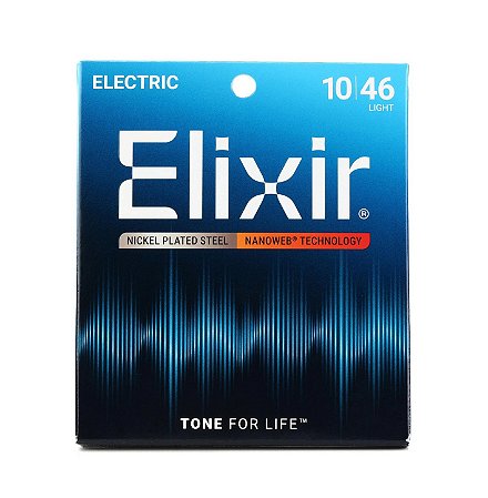 Elixir Strings 12052 Nanoweb Electric Guitar Strings .010–.046 Light