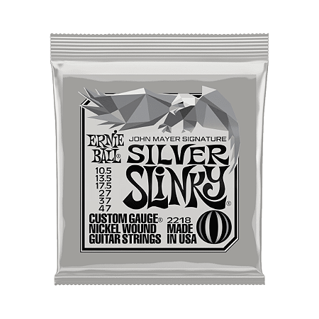 Corda Ernie Ball 010,5 Silver Slinky Níquel John Mayer P02218 para Guitarra