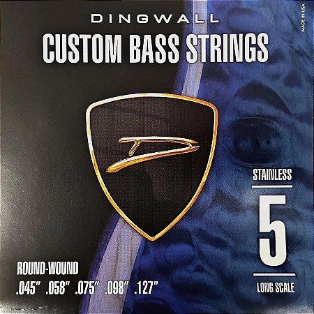 Encordoamento para Contrabaixo Dingwall Stainless Steel Long Scale 5-String – .045-.127