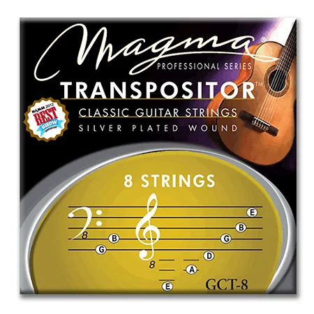 Encordoamento Magma Transpositor para Violão Clássico 8 Cordas GCT-8 — Silver Plated Copper