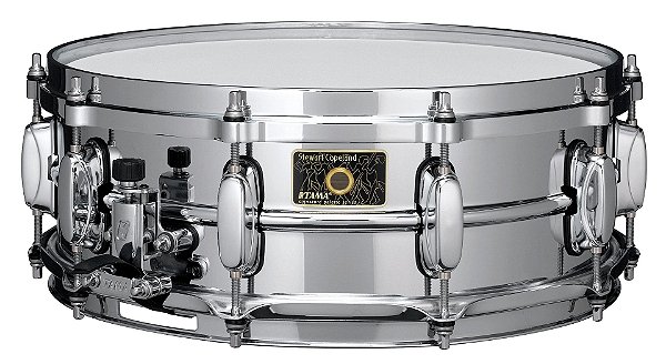 Caixa TAMA Stewart Copeland Signature SC145 – Caixa 5" x 14" em Latão Cromado