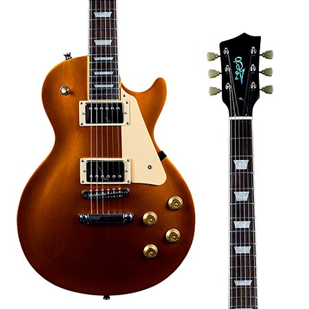 PRÉ-VENDA: Guitarra Elétrica JET Guitars JL-500 GD Goldtop Singlecut (500 Series)
