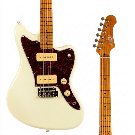 PRÈ-VENDA: Guitarra Elétrica JET Guitars JJ-300 P90 OW White (300 Series)