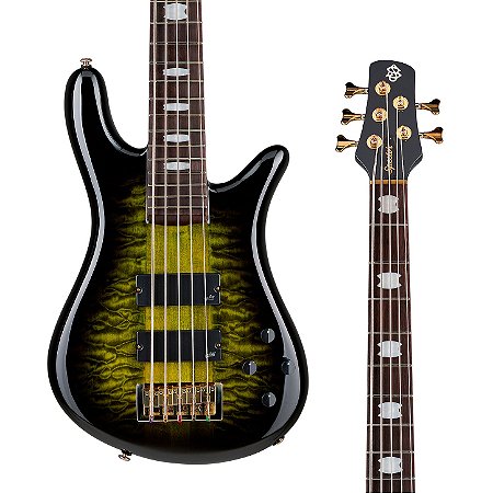 Contrabaixo Spector NS Icon Neck-Through Haunted Moss – 5 Cordas + Gig Bag Original