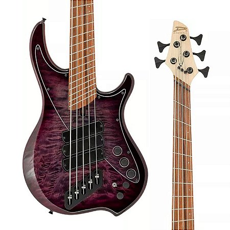 PRÉ-VENDA: Contrabaixo Dingwall Combustion Nashville Edition 5 Cordas – Ultravioletburst com Escala Pau Ferro