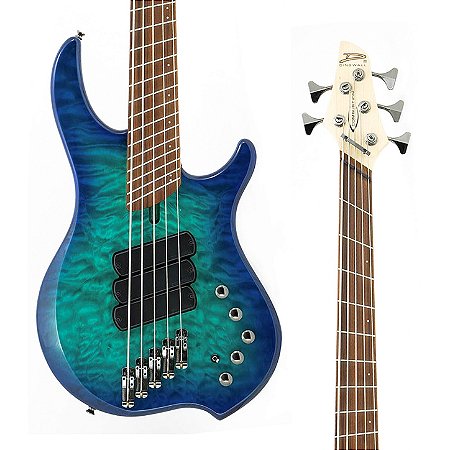 PRÉ-VENDA: Contrabaixo Dingwall Combustion 5 Cordas – Whalepoolburst com Escala Pau Ferro