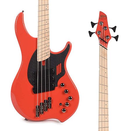 Contrabaixo Dingwall NG3 Adam “Nolly” Getgood Signature 4 Cordas – Fiesta Red com Escala Maple