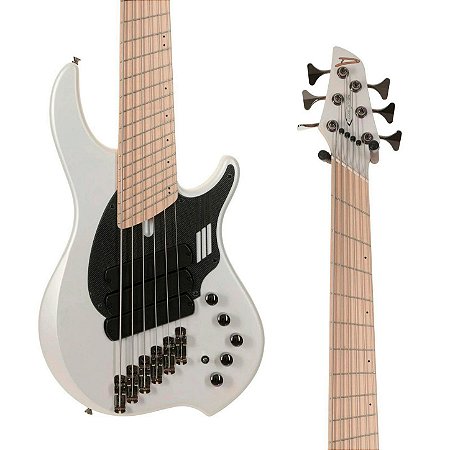 Contrabaixo Dingwall NG3 Adam “Nolly” Getgood Signature 6 Cordas – Matte Ducati White com Escala Maple Multiscale