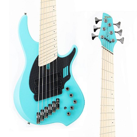 Contrabaixo Dingwall NG3 Adam “Nolly” Getgood Signature 6 Cordas – Matte Celestial Blue com Escala Maple Multiscale