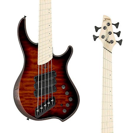 PRÉ-VENDA: Contrabaixo Dingwall Combustion 5 Cordas – Vintageburst com Escala Maple