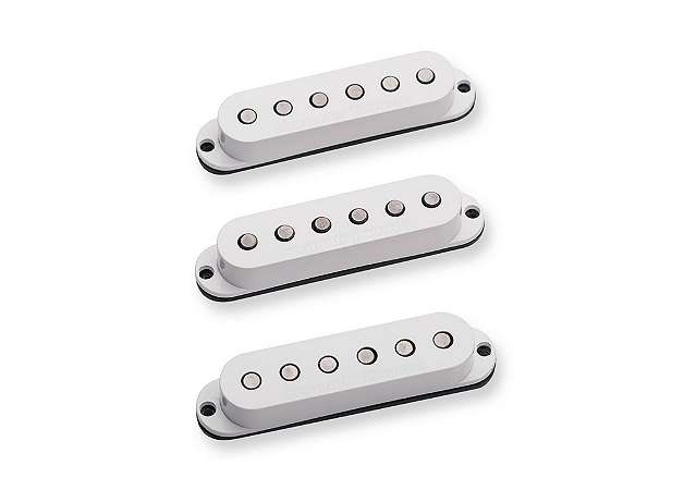 Captadores (3) Guitarra SSL-6 Custom Flat Strat, Branco, Individuais