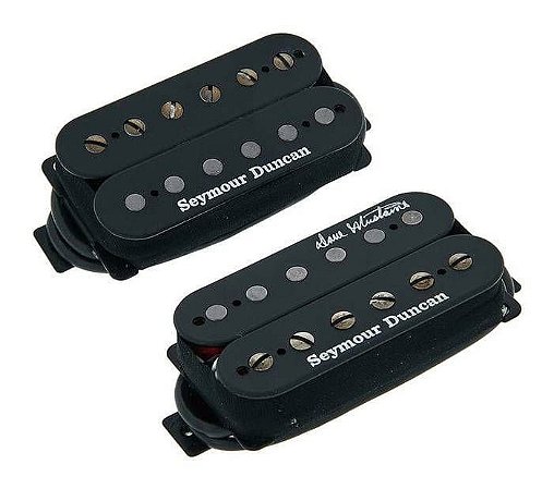 Captadores (Par) Seymour Duncan Guitarra Dave MUSTAINE Thrash Factor, Preto
