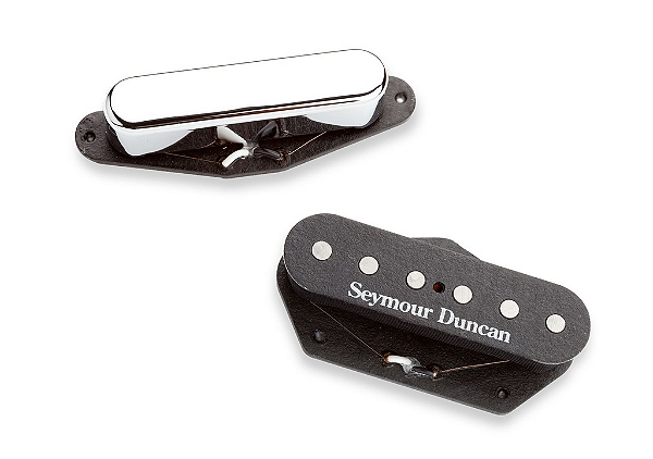 Captadores (Par) Guitarra Hot Tele Set, Alnico 5, Cromado e Preto