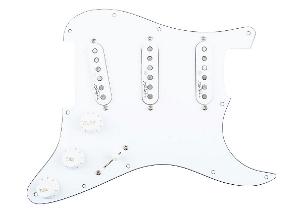 Captadores (Trio) Guitarra Jimi Hendrix Voodoo Strat Escudo Branco