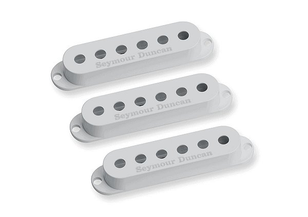 Jogo 3 Capas Seymour Duncan S-Cover Strato Com Logo, Branca