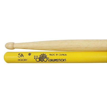 Baquetas Los Cabos 5A Hickory Yellow Jacket, Amarela (Par)