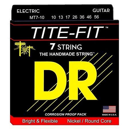 Encordoamento DR Strings Tite-Fit Guitarra 7 Cordas 10-56