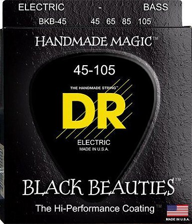 Encordoamento Black Beauties, Baixo 4 Cordas 45-105 - Standard Scale