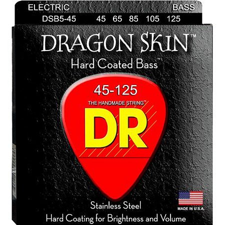 Encordoamento Dragon Skin, Baixo 5 Cordas 45-125 - Standard Scale