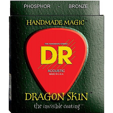 Encordoamento DR Strings Dragon Skin Violão 12 Cordas 10-48